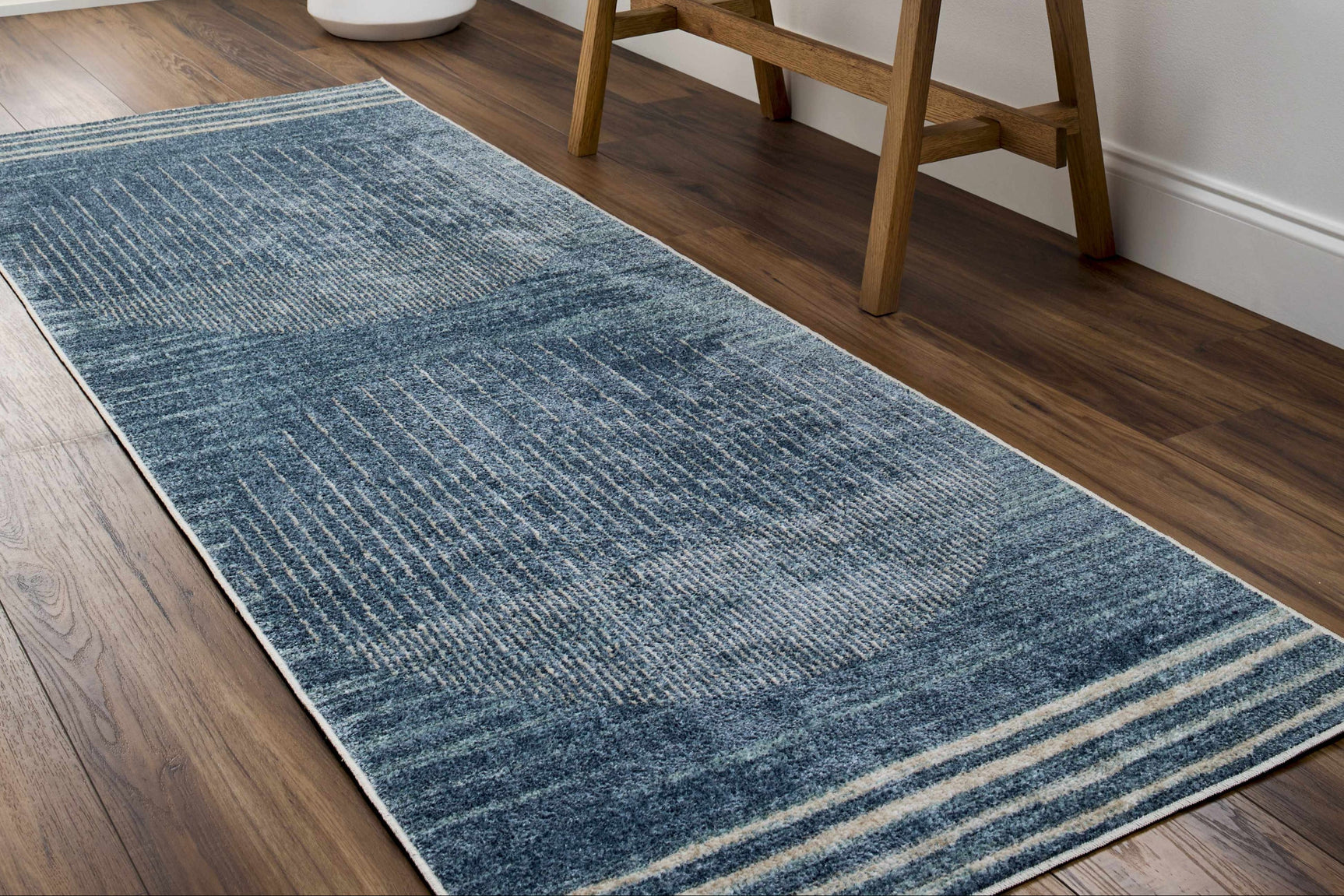 Thad Blue Washable Area Rug - Clearance