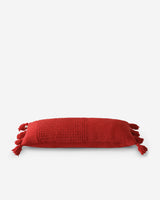 Braided Pom Pom Lumbar Pillow