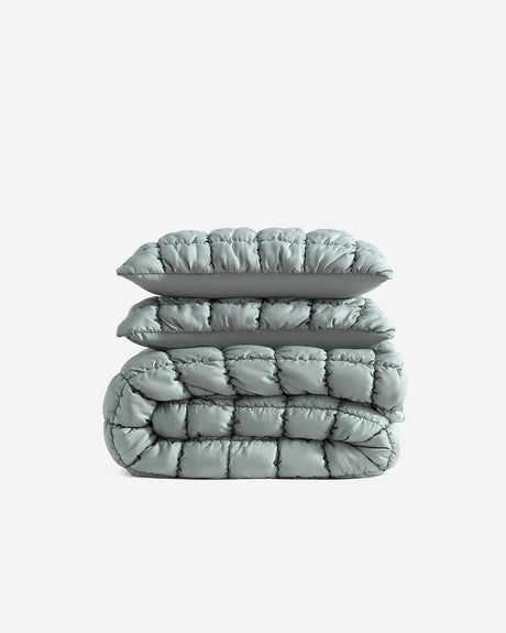 Silky Lyocell Puff Comforter Bundle