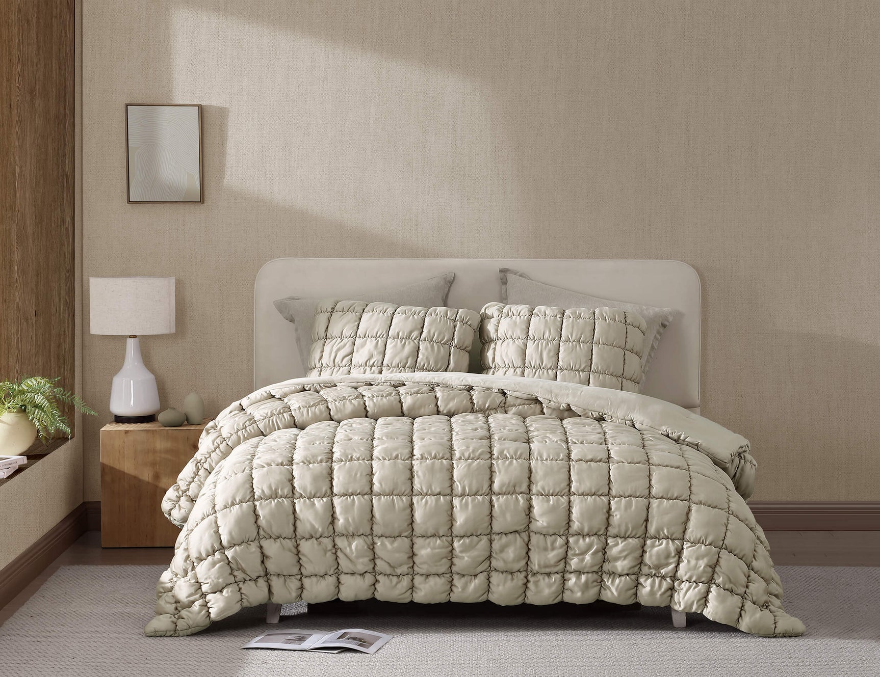 Silky Lyocell Puff Comforter