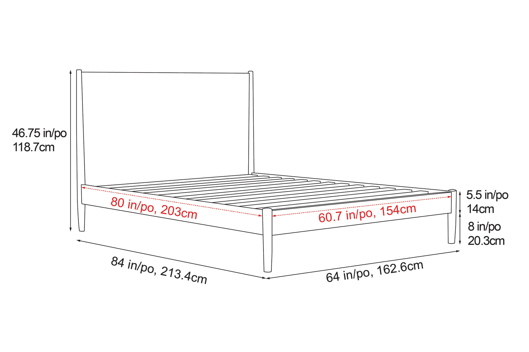 Tatum Wood Bed Frame