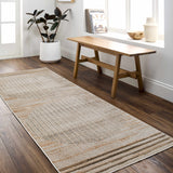 Thad Beige Washable Area Rug