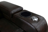Valencia Tuscany Leather Home Theater Seating Single, Dark Chocolate