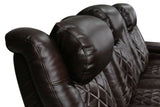 Valencia Tuscany Leather Home Theater Seating Single, Dark Chocolate