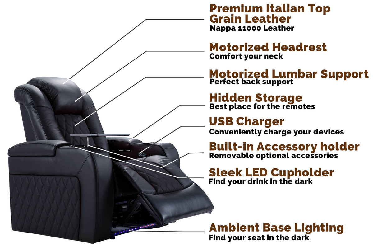 Tuscany Theater Chairs with Built-In Platform Risers