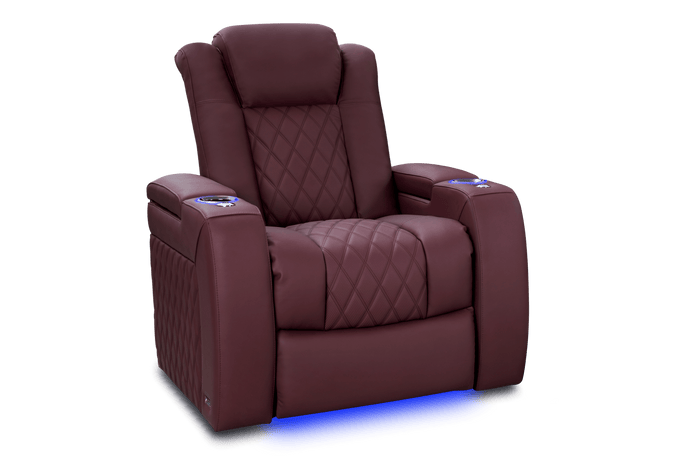 Valencia 2025 New Tuscany Ultimate with Heat & Massage, Single Recliner, Burgundy