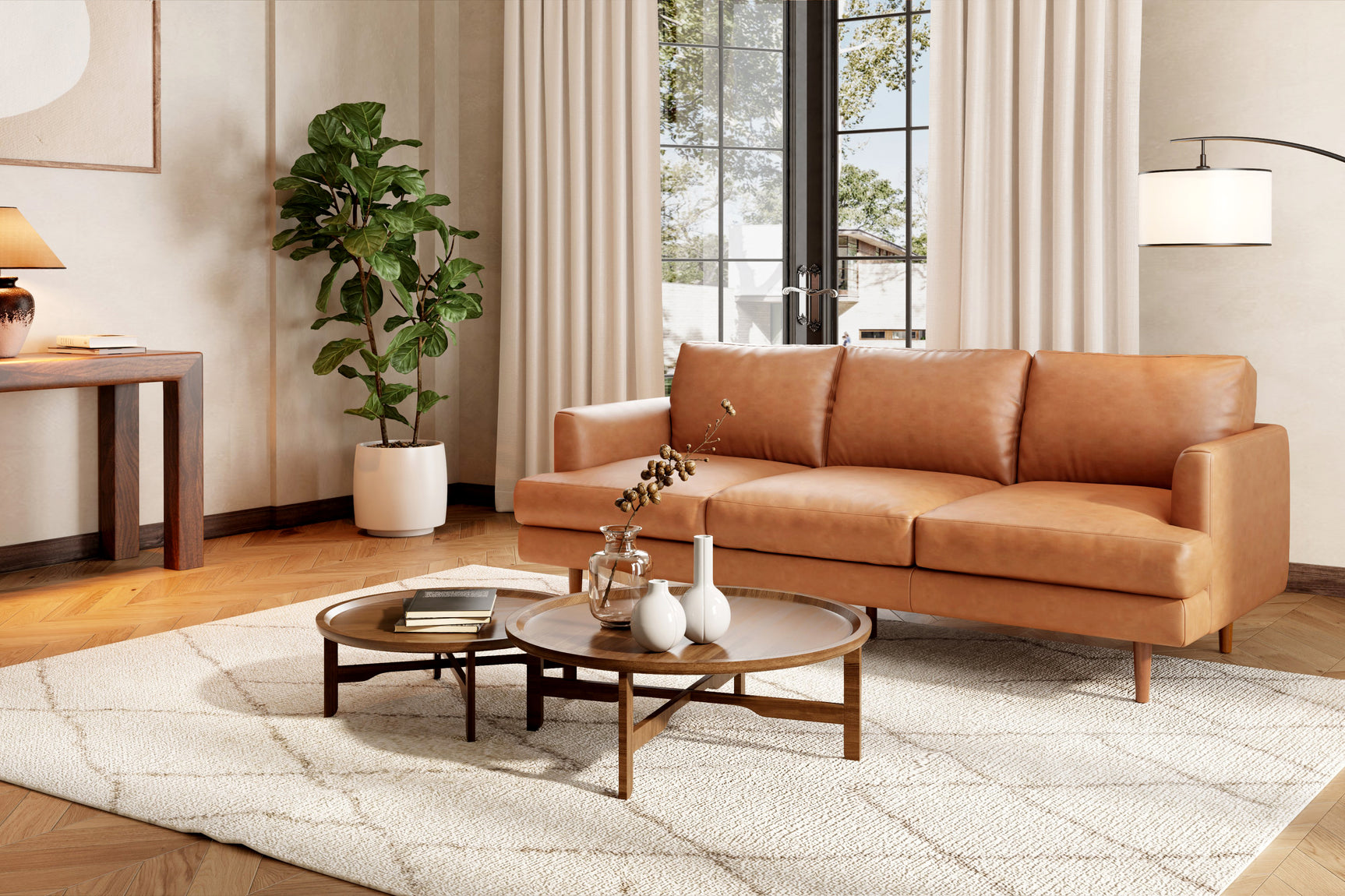 Grosseto Leather Sofa