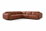 Valencia Valentina Distressed Leather Corner Recliner Sectional Sofa
