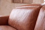 Valencia Valentina Distressed Leather Corner Recliner Sectional Sofa