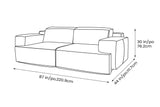 Valentina Leather Recliner Sofa