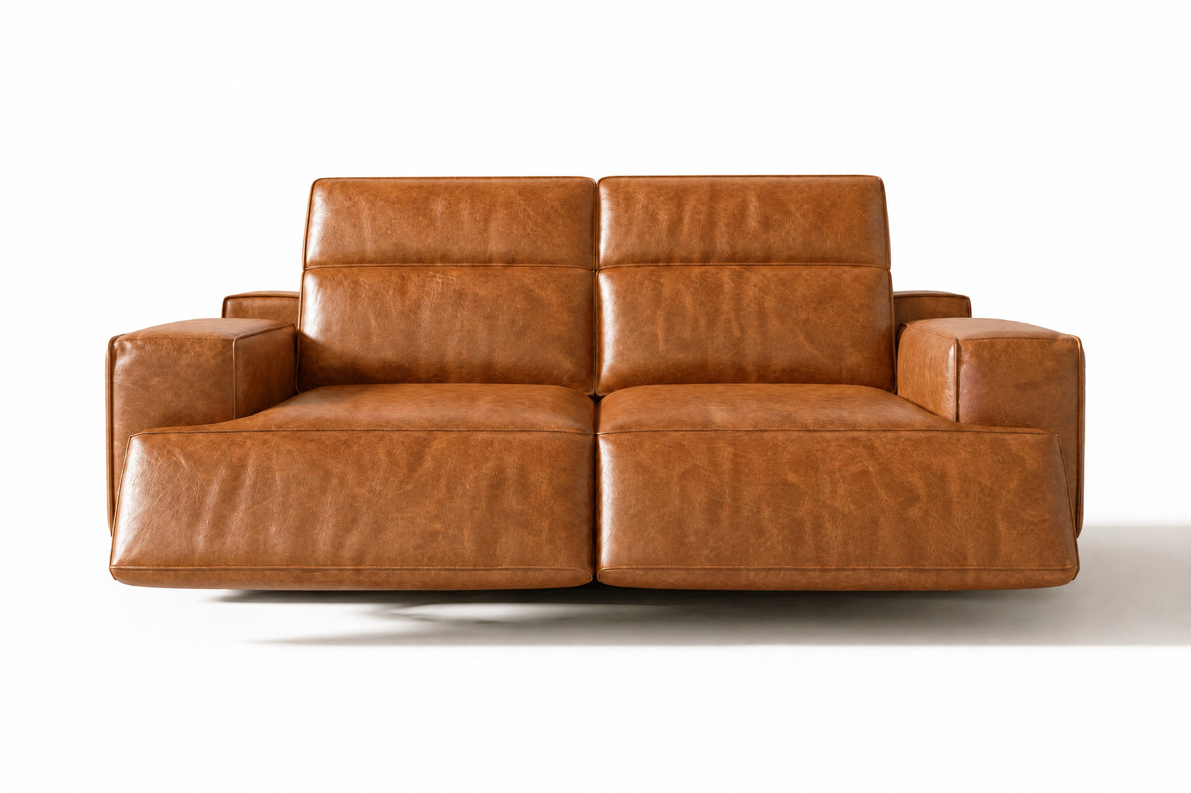 Valentina Distressed Leather Recliner Sofa
