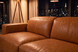 Valentina Distressed Leather Recliner Sofa