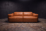 Valentina Distressed Leather Recliner Sofa