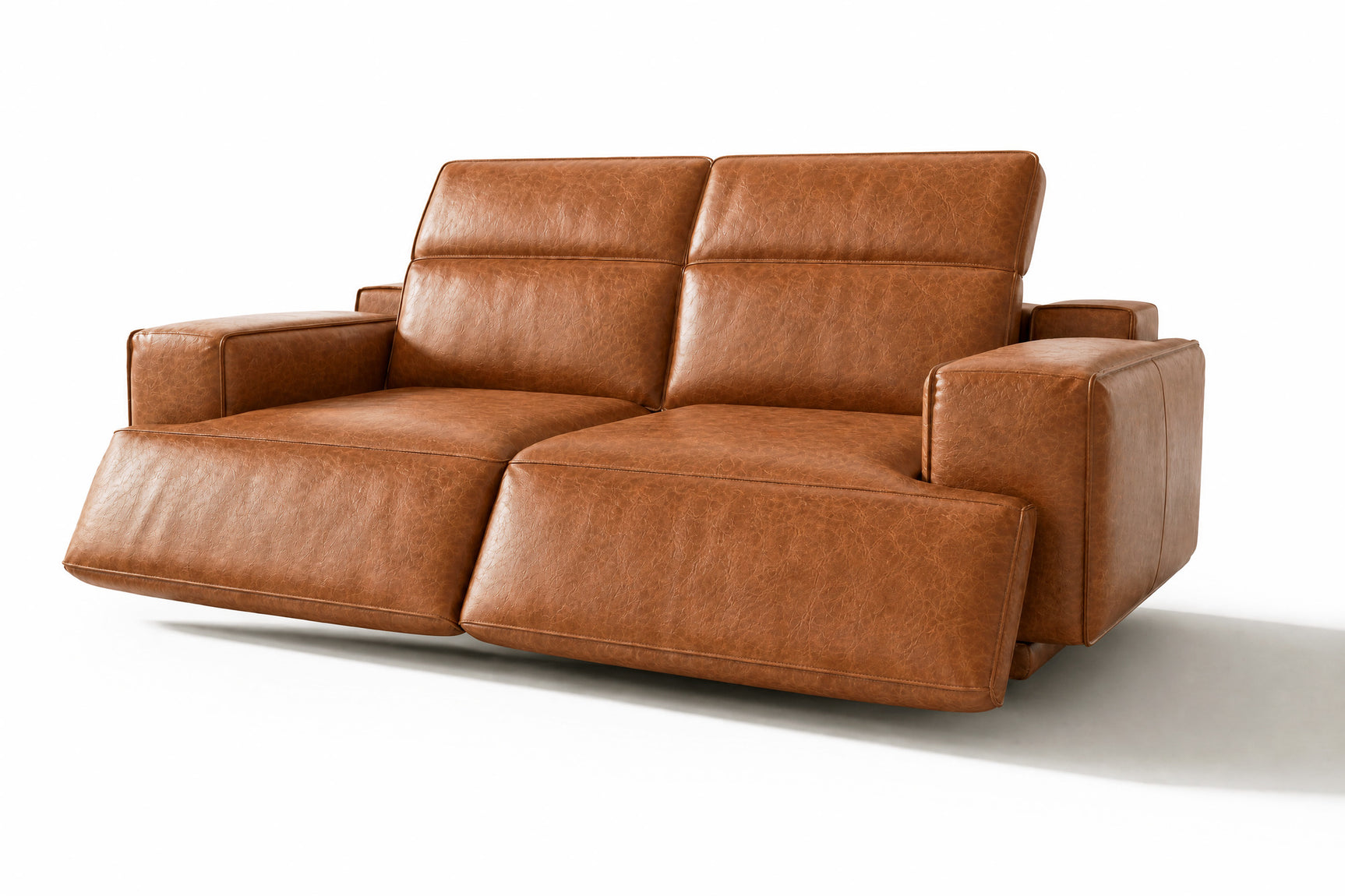 Valentina Distressed Leather Recliner Sofa