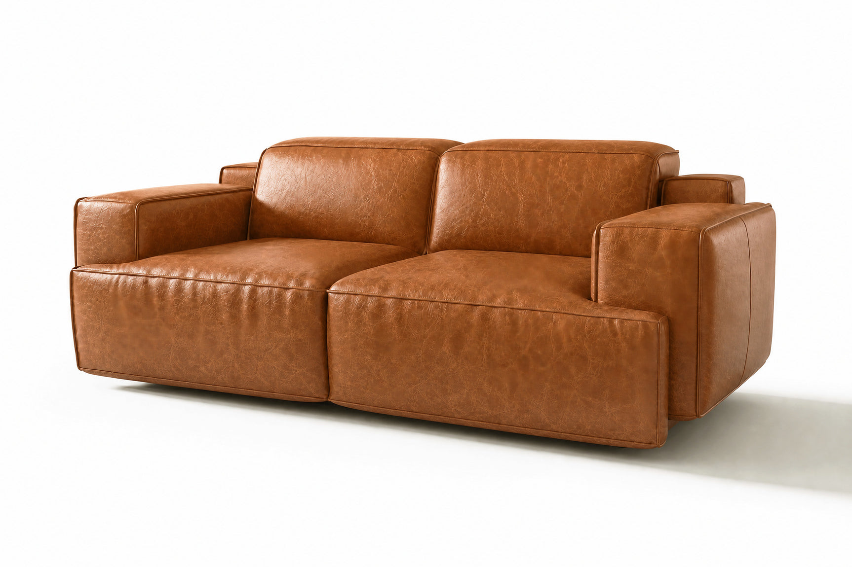 Valentina Distressed Leather Recliner Sofa
