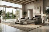 Vela Leather Sectional Sofa