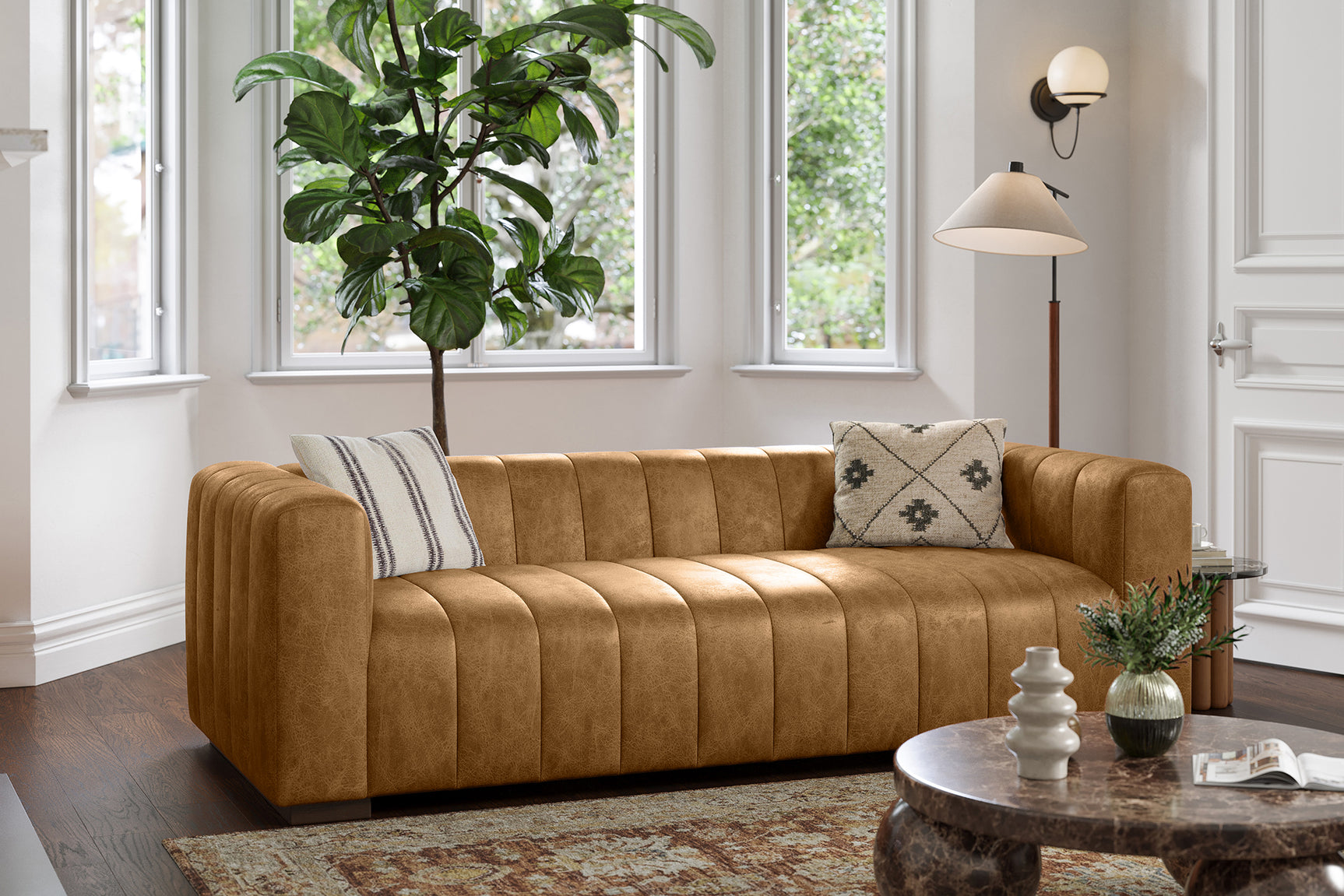 Victoria Leather Sofa
