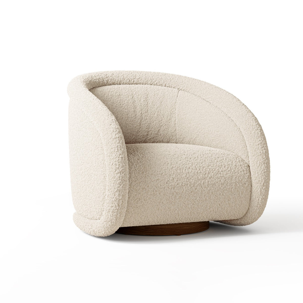 Violet Fabric Swivel Chair