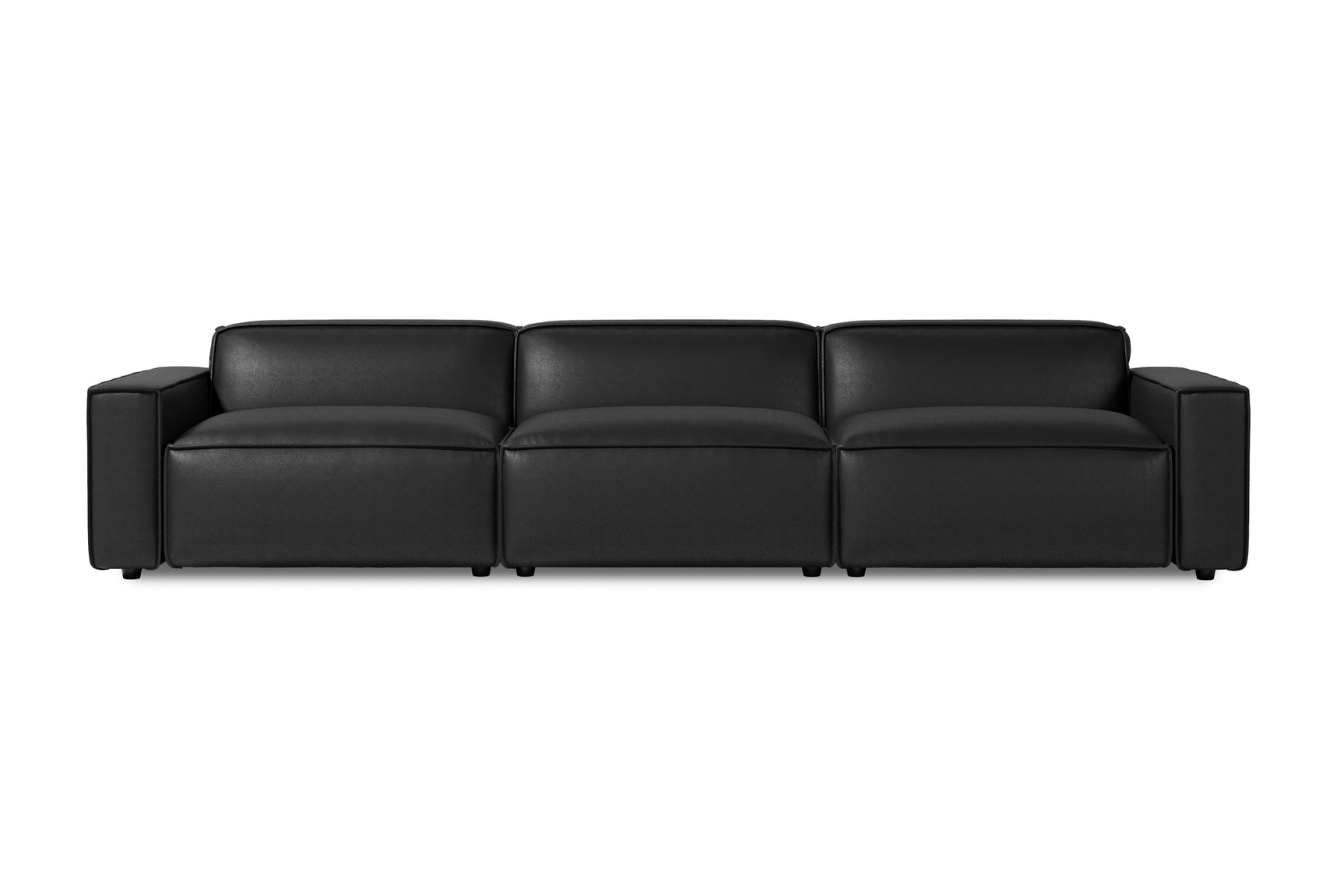 Nathan Leather Theater Lounge Modular Sofa