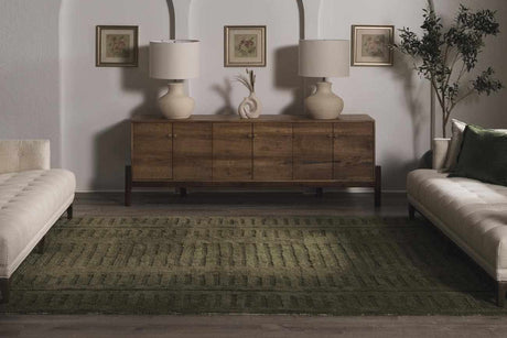 Washable Wool Rug - Green - Clearance