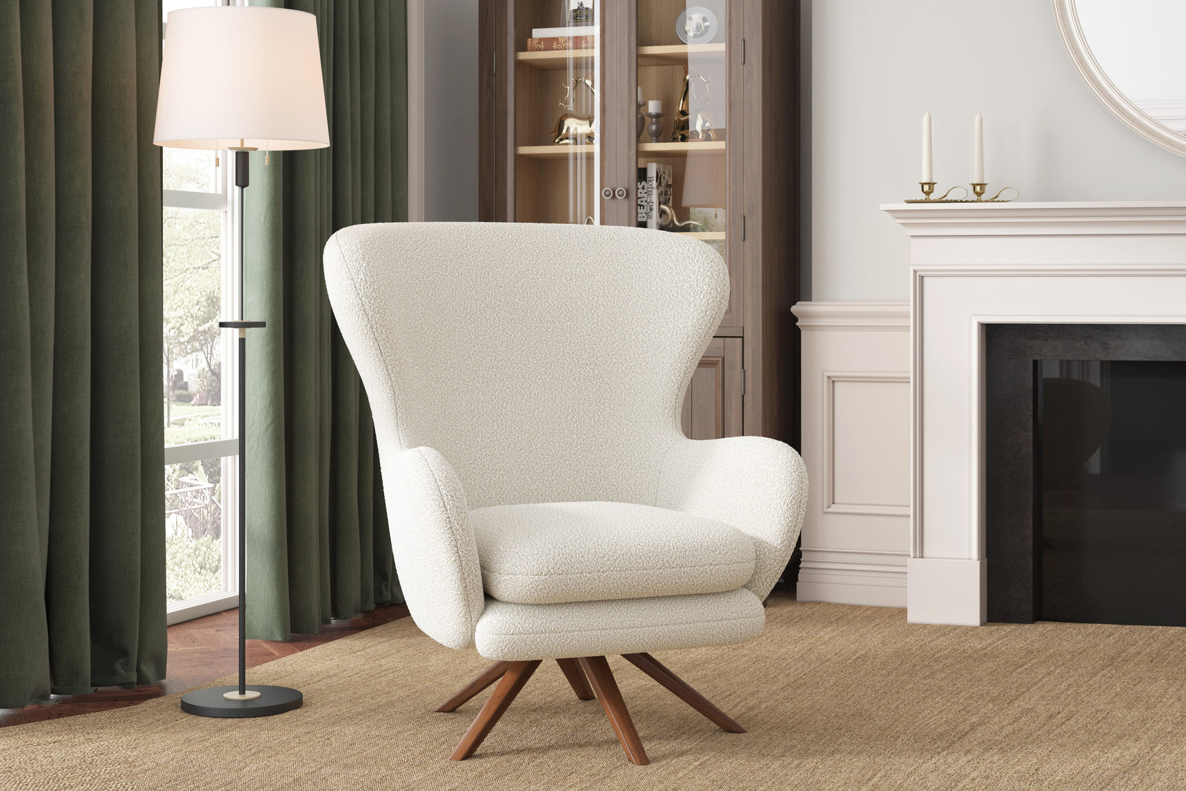 Winston Fabric Swivel Chair
