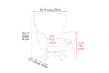 Winston Fabric Swivel Chair