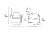 Xander Fabric Power Lift Recliner Chair with Heat & Massage