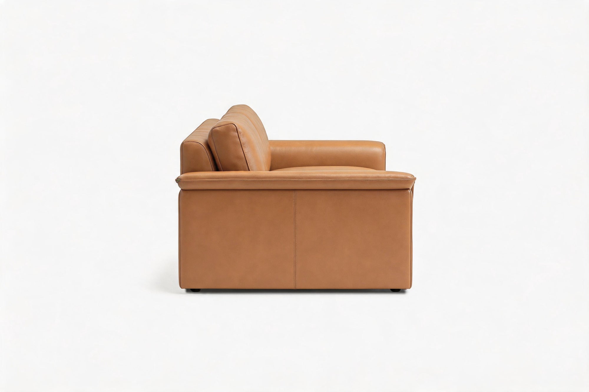 Zaira Aniline Leather Sofa | Wide Arms & Plush Cushions | Valencia