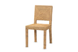 Aieta Parsons Seagrass-Wrapped Dining Chair on a white background