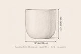 Altavilla side table dimensions: 15.5 in wide, 15.75 in high