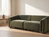 The Amalfi sofa styled in a room setting