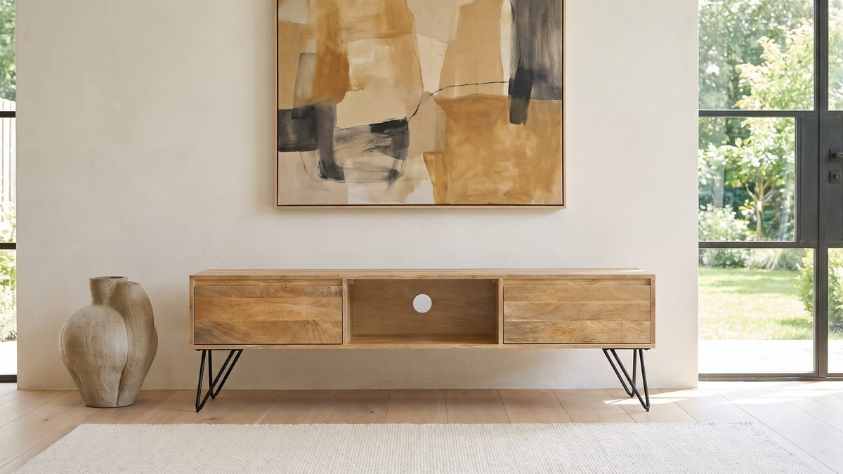 Alberobello Low Mango Media Console in the room