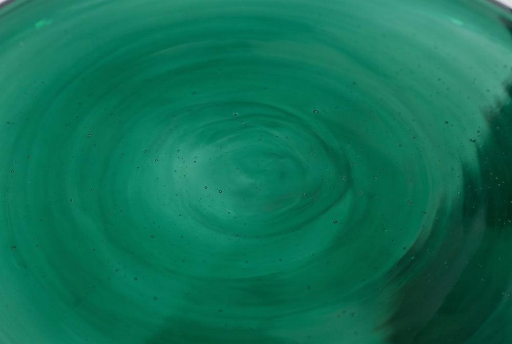 Deep emerald glass