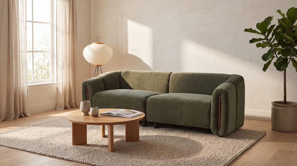 Amalfi Curved Sofa in the room
