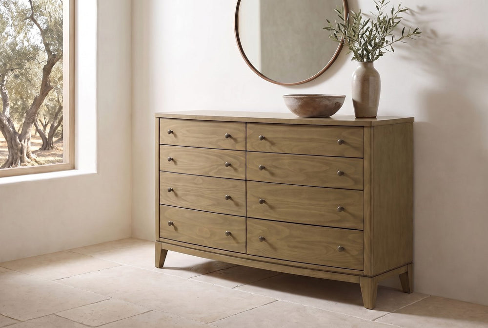 Eight drawers, one curve