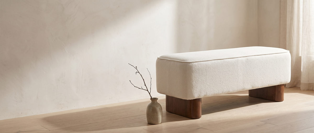 The most useful seat in the house. - Bellagio Walnut Block Bench