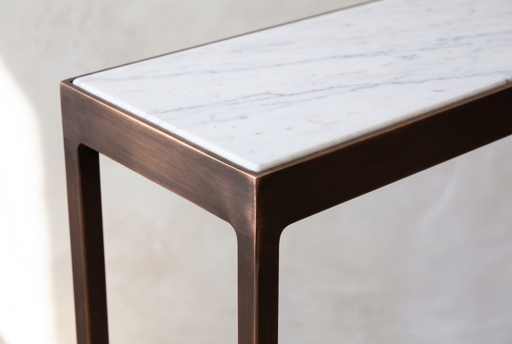 Marble set into the frame