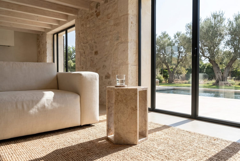Stone and space in turn
