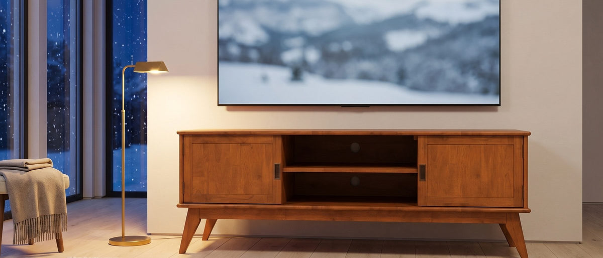 Movie night, upgraded. - Brisighella Mid-Century Media Console