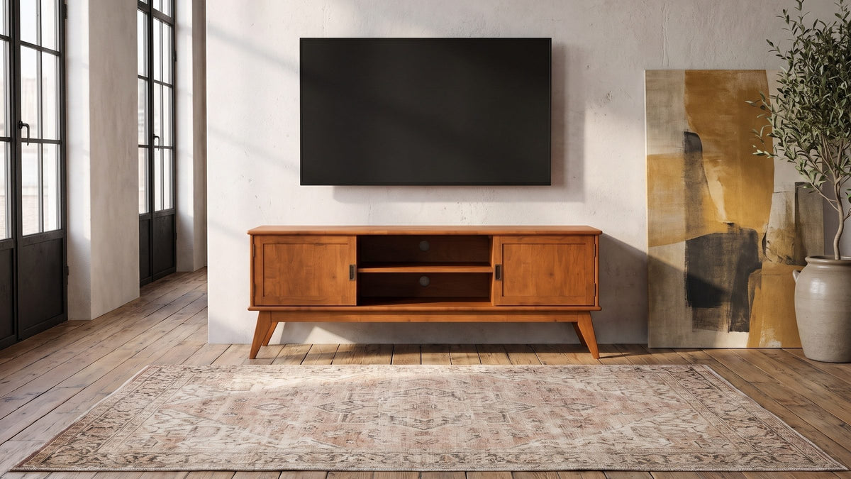 Brisighella Mid-Century Media Console in the room