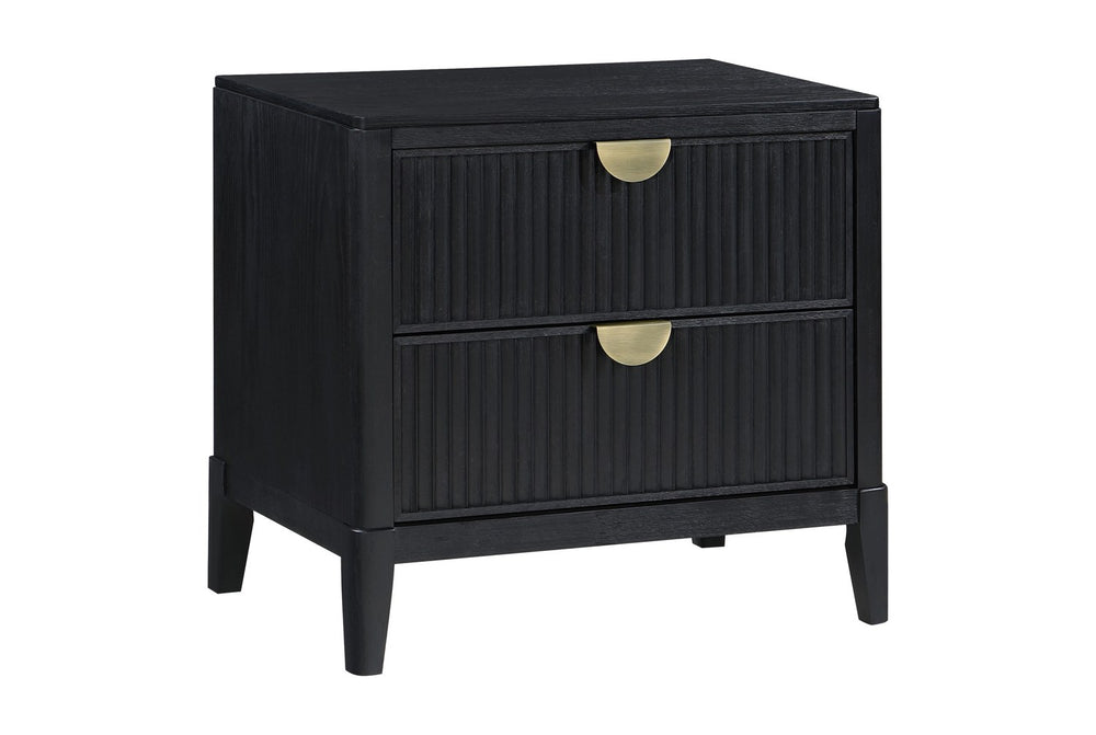 The two-drawer nightstand