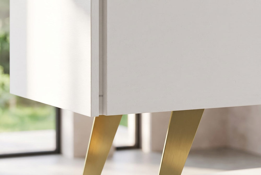 Brass-gold sled legs
