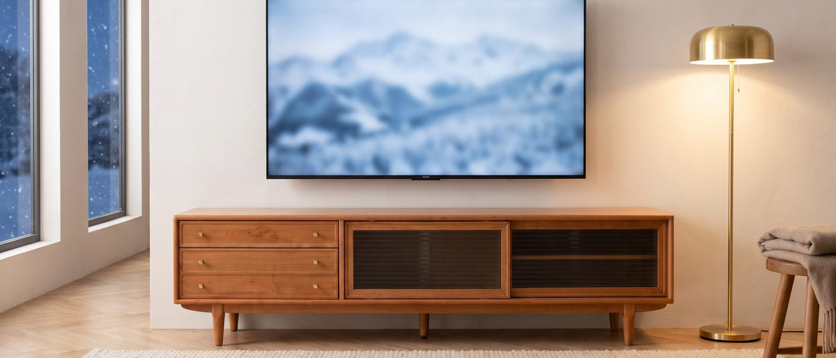Movie night, upgraded. - Cividale Solid Cherry Media Console
