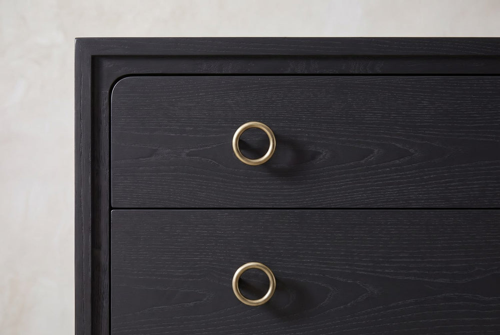 A ring in a mitered frame