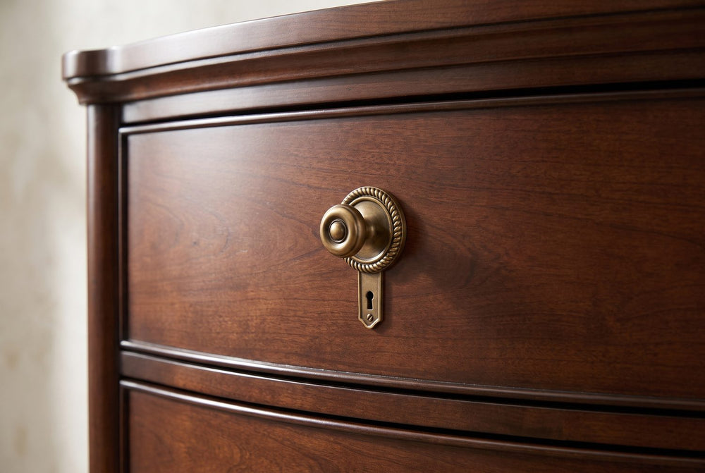 Knob, rosette and keyhole