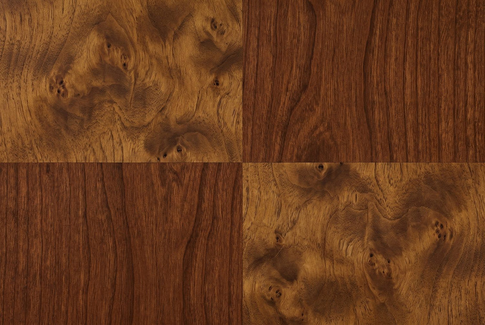Burl and cherry, checkerboard