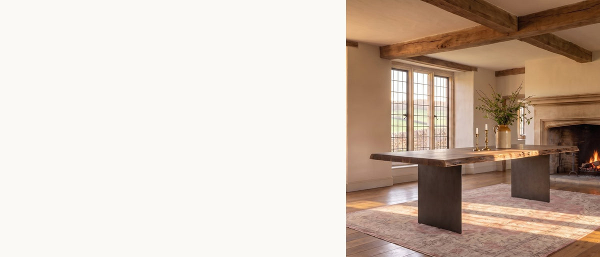 Wood as it grew. - Cropalati 94-Inch Live-Edge Solid Acacia Dining Table