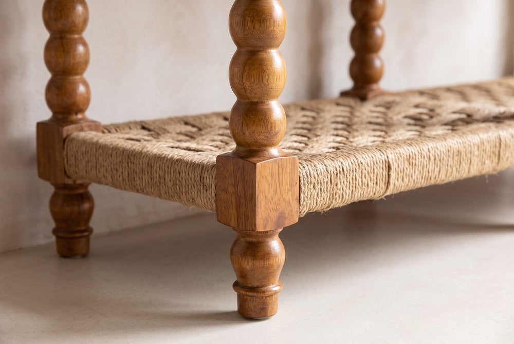 Bobbin legs, woven cord