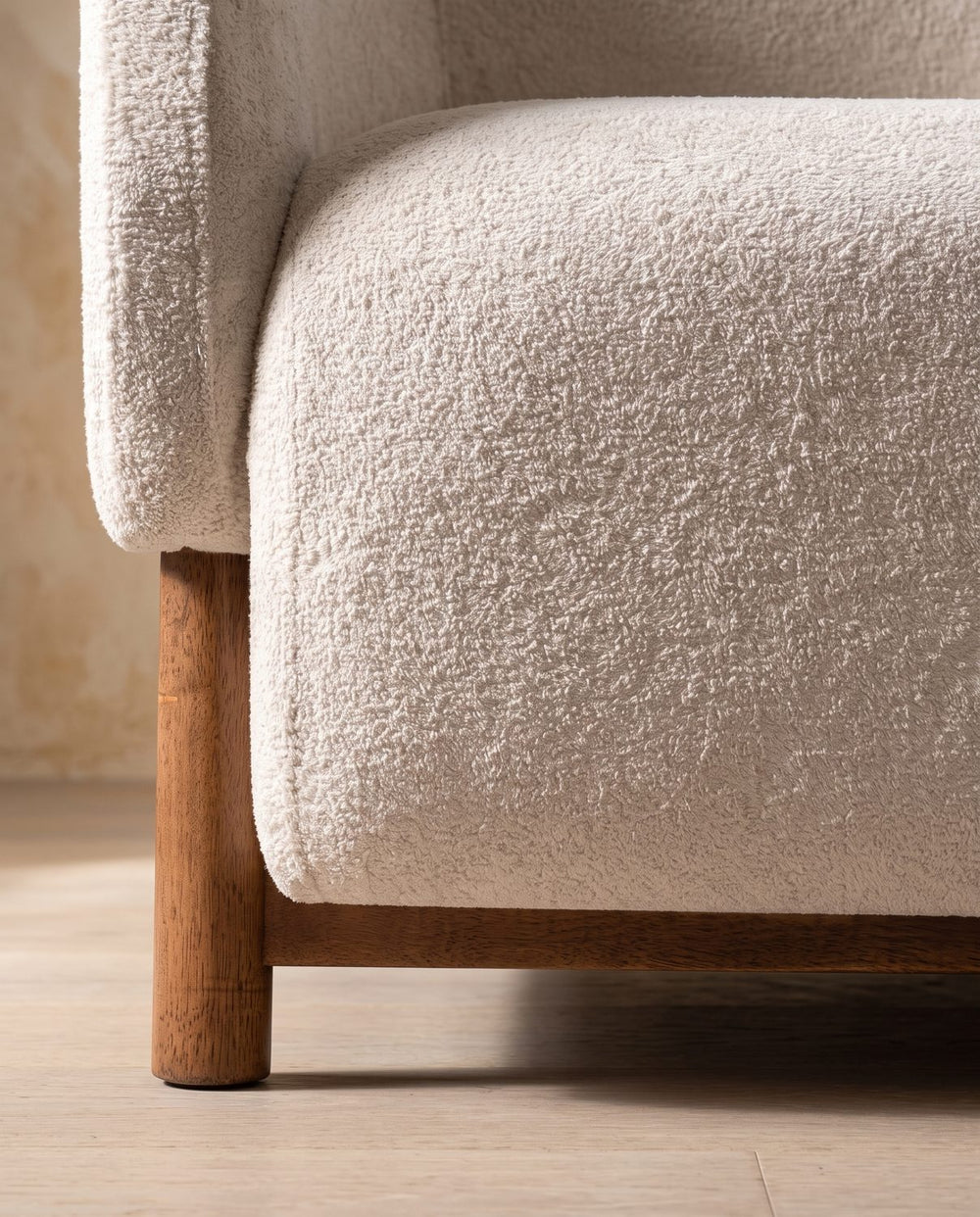 Round rubberwood legs