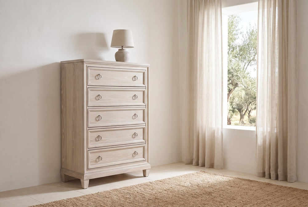Five framed drawers